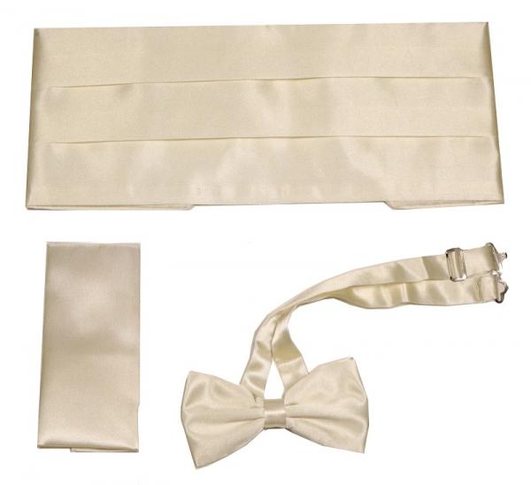 Kummerbund mit Fliege und Einstecktuch Herren