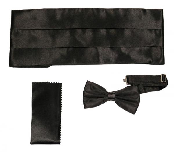 Kummerbund mit Fliege und Einstecktuch Herren