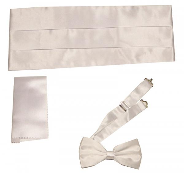 Kummerbund mit Fliege und Einstecktuch Herren