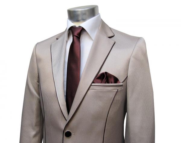 Schmale Krawatten Slim 6 cm mit Einstecktuch