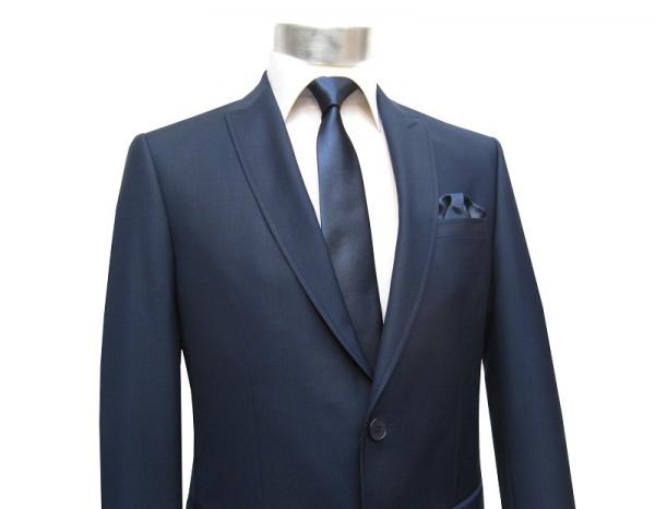 Schmale Krawatten Slim 6 cm mit Einstecktuch