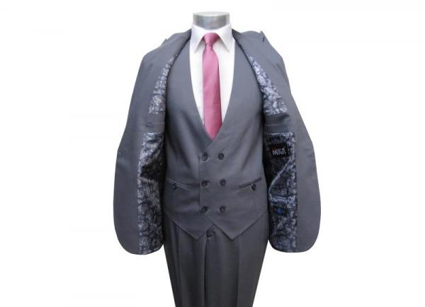 Slim Fit Herren Anzugweste 2-reihige Knopfleiste