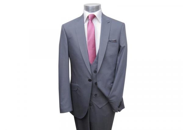 Slim Fit Herren Anzugweste 2-reihige Knopfleiste