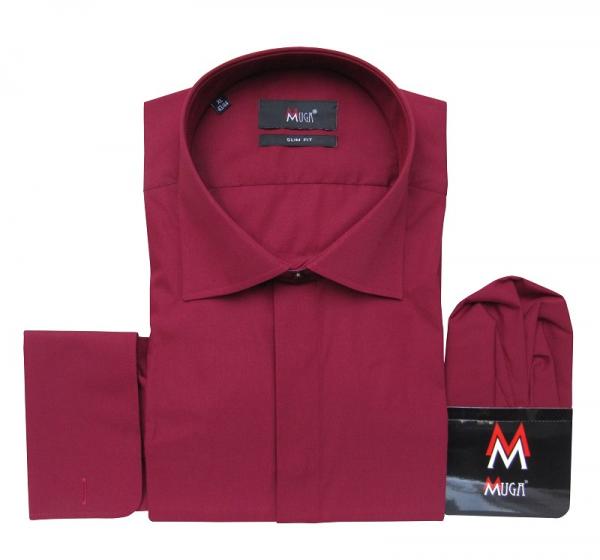 Umschlagmanschetten Hemd Slim-fit extra lange Arme