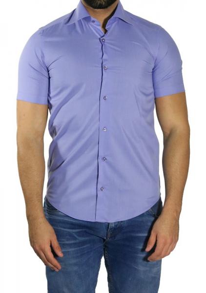 Slim-fit Kurzarm Herren Hemd