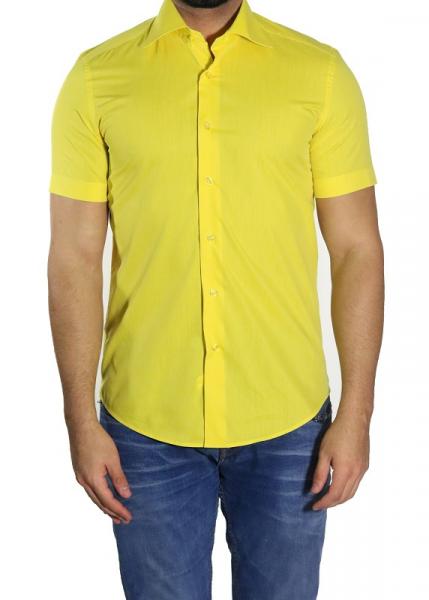 Slim-fit Kurzarm Herren Hemd