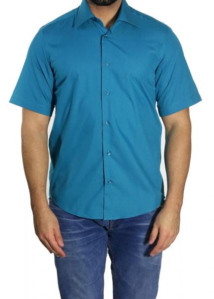 Slim-fit Kurzarm Herren Hemd