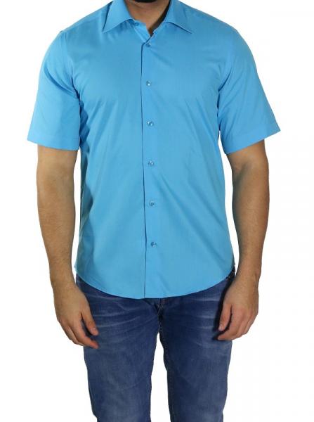 Slim-fit Kurzarm Herren Hemd