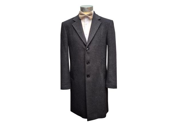 Herren Mantel Knielang 3 Knopf