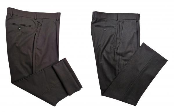 Klassische Herren Bundfaltenhose Regular Fit