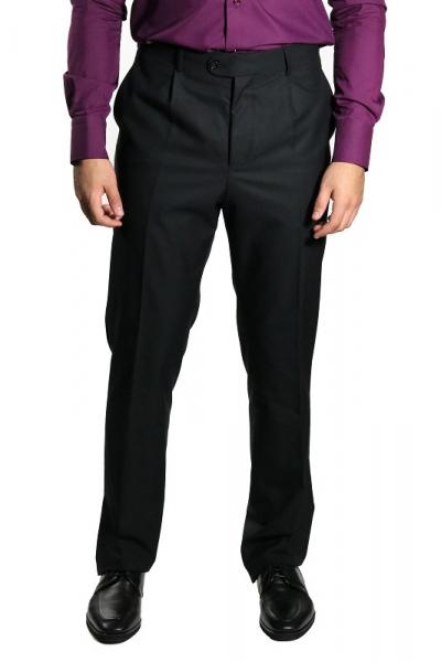 Klassische Herren Bundfaltenhose Regular Fit