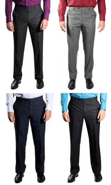 Klassische Herrenhose ohne Bundfalten Regular