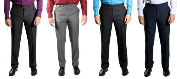 Klassische Herrenhose ohne Bundfalten Regular