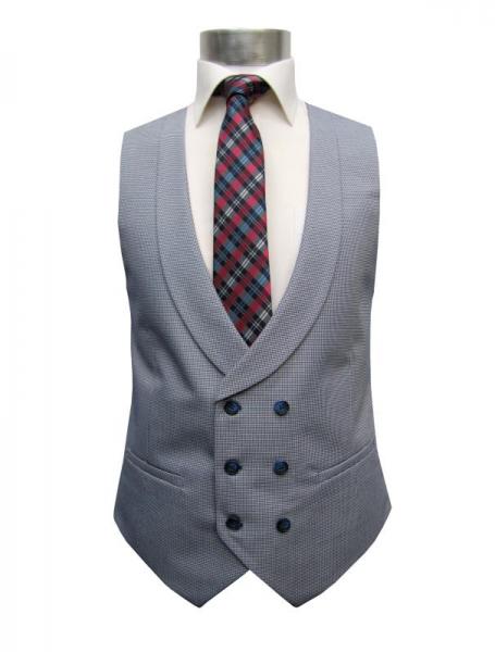 Karierte Anzug Slim-Fit Glencheck mit Weste