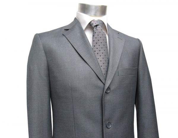 Modern Fit 3-Knopf Herren Anzug Grau