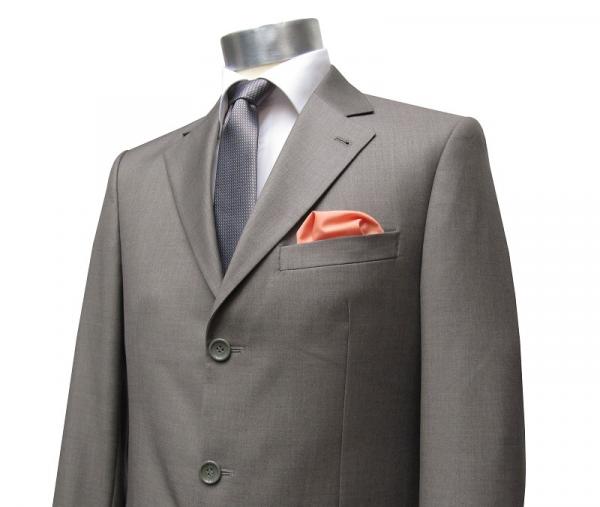 Herren Anzug 3-Knopf Khaki Grün Modern Fit