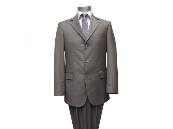 Herren Anzug 3-Knopf Khaki Grün Modern Fit