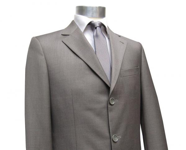 Herren Anzug 3-Knopf Khaki Grün Modern Fit
