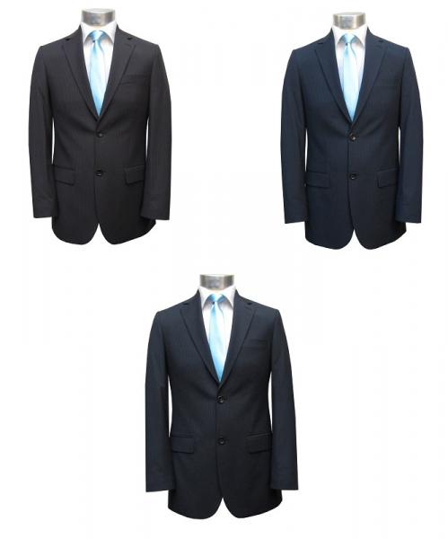 Herren Streifen Slim-fit Anzug