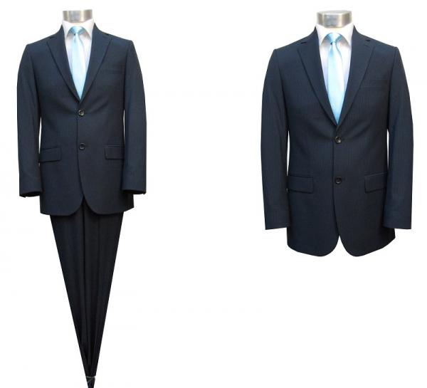 Herren Streifen Slim-fit Anzug
