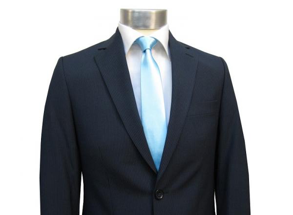 Herren Streifen Slim-fit Anzug