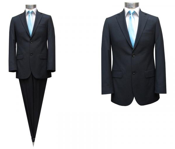 Herren Streifen Slim-fit Anzug