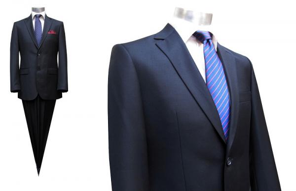 Slim-fit Anzug 2-Schlitz Dunkelblau