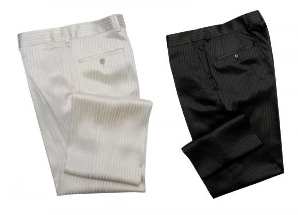 Glanz Herren Hose Festlich gestreift