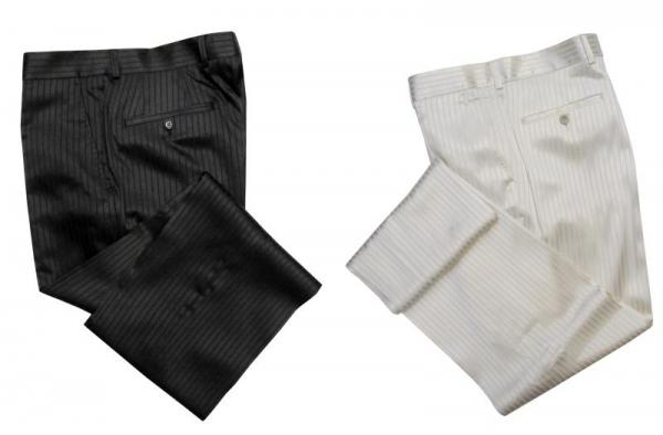 Glanz Herren Hose Festlich gestreift