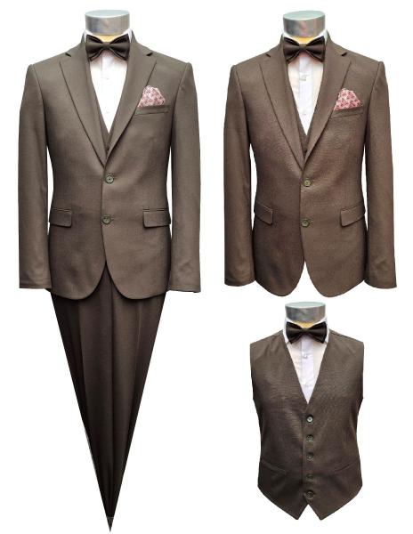 Herrenanzug mit Weste und Fliege Elegant
