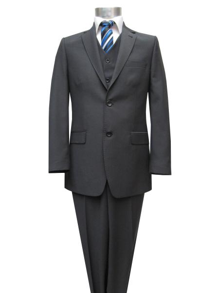 Herren 2-Knopf-Anzug gestreift Regular