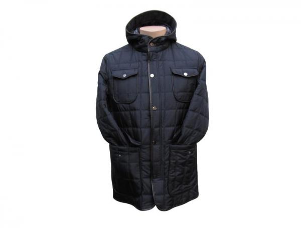 Herren Steppjacke Parka mit Kapuze