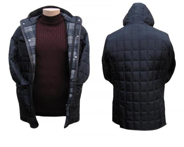 Herren Steppjacke Parka mit Kapuze