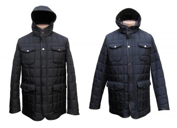Herren Steppjacke Parka mit Kapuze