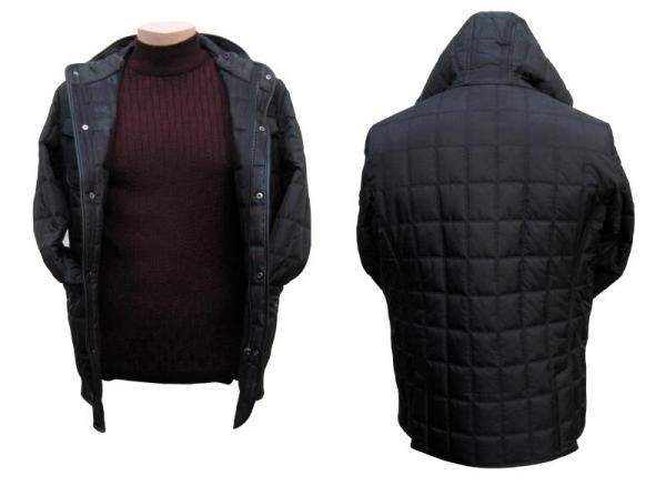 Herren Steppjacke Parka mit Kapuze