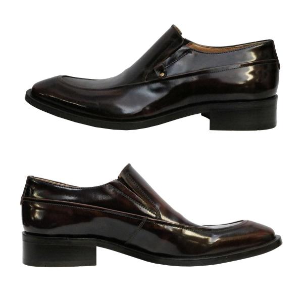 Herren Leder Schuhe Slip-On