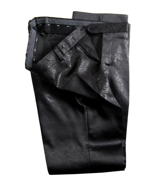 Barock muster glanz Hose Herren Flat Front