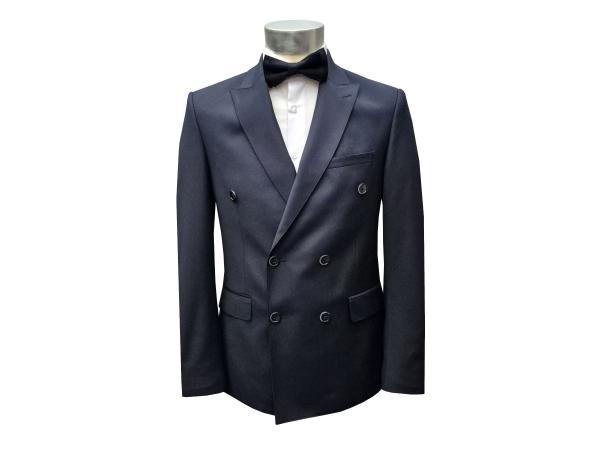 Zweireiher Anzug Herren Slim mit Fliege 3 Farben