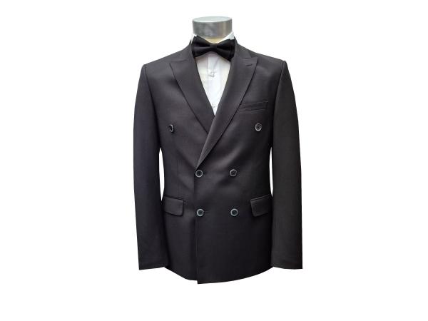 Zweireiher Anzug Herren Slim mit Fliege 3 Farben