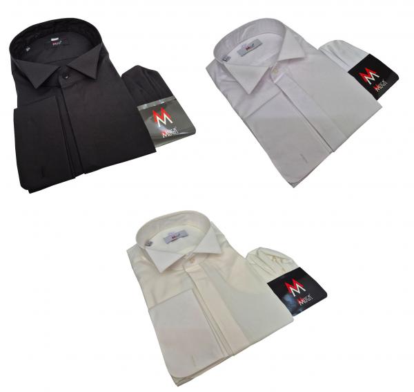 extra Langarm Umschlagmanschetten Gala Hemd Langgröße