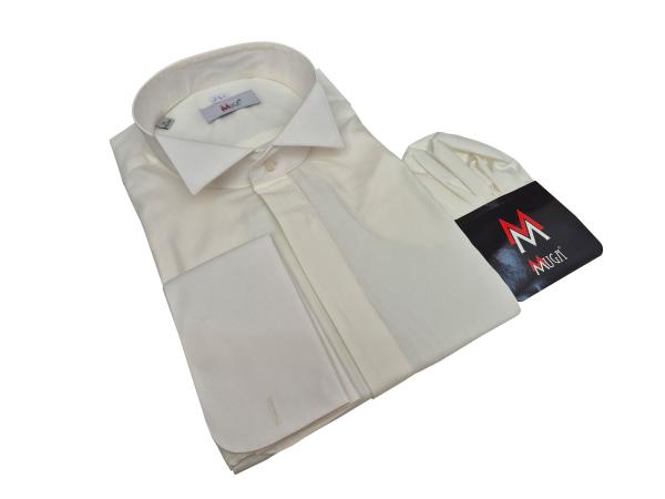 extra Langarm Umschlagmanschetten Gala Hemd Langgröße