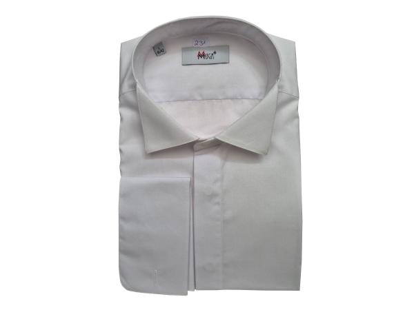 extra Langarm Umschlagmanschetten Gala Hemd Langgröße