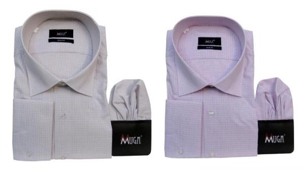 Vichy Herren Hemd Slim-fit Langarm
