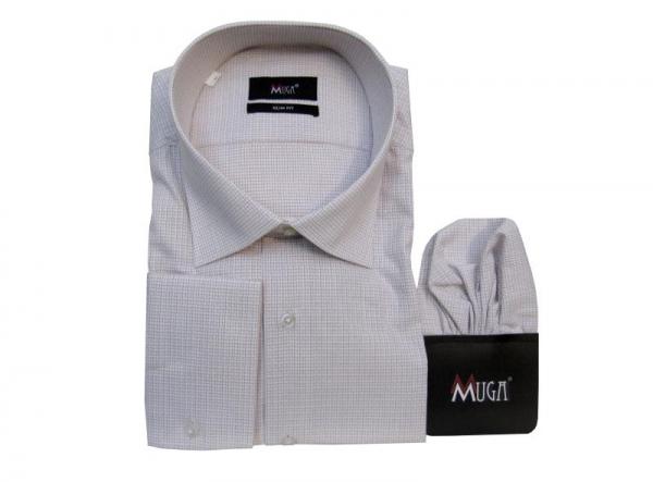 Vichy Herren Hemd Slim-fit Langarm