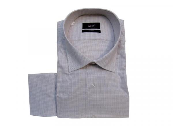 Vichy Herren Hemd Slim-fit Langarm