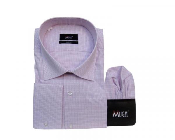 Vichy Herren Hemd Slim-fit Langarm