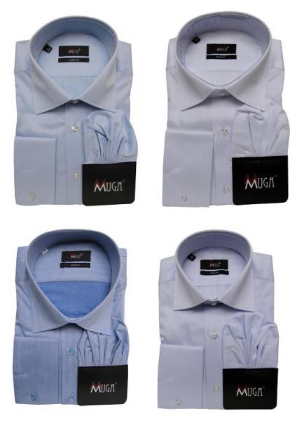 Fischgrät Slim-fit Herren Hemd Langarm