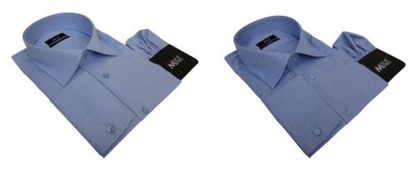 Herren Hemd Slim-Fit Lang Arm Piqué