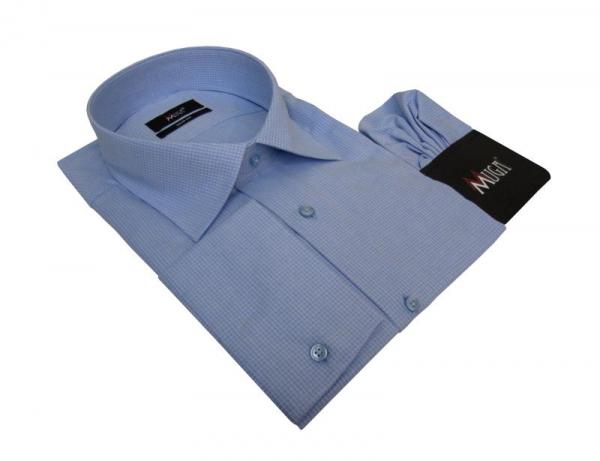 Herren Hemd Slim-Fit Lang Arm Piqué