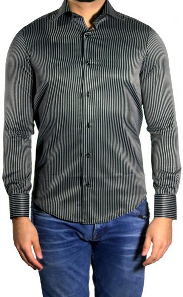 Streifen Herren Hemd Slim-fit